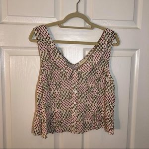 ModCloth fruit printed fitted tank